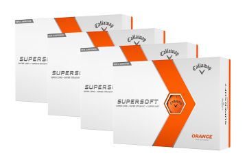 Callaway Supersoft Matte 2023 Golfbälle 4er-Pack Orange