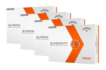 Callaway Supersoft Matte 2023 Golfbälle 4er-Pack Orange