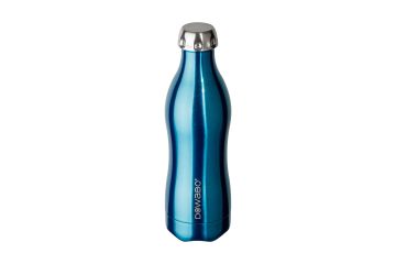 DOWABO Isolierflasche Edelstahl Metallic-Blau-750ml