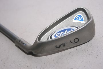 Ping G5 (Stiff, Graphit, +0.5 inch, 0.75° upright (Blue Dot)) Eisen 6