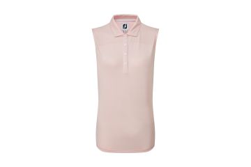 Footjoy Mesh Back Solid Lisle Poloshirt ärmellos