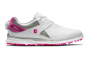 FootJoy Da Golfschuhe Pro SL BOA-Weiß/Pink-36 ½ (US 6)