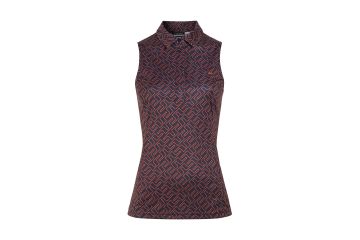 J.Lindeberg Dena Print Bridge Poloshirt ärmellos