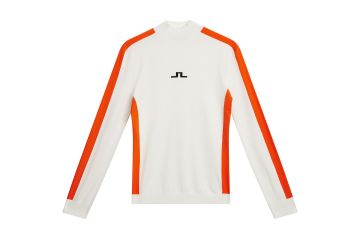 J.Lindeberg FS24 Da Pullover Adia Weiß/Orange S