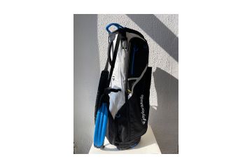 TaylorMade FlexTech Standbag Schwarz/Weiß/Blau