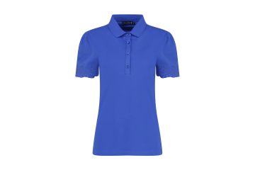 Cherie Openwork Sleeves Poloshirt