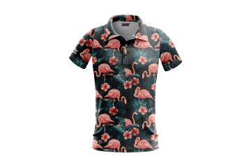 Golf Rowdies Flamingo Poloshirt
