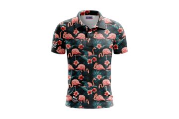 Golf Rowdies Flamingo Poloshirt