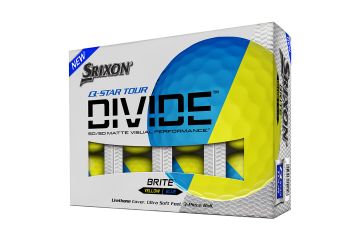Srixon Q-Star Tour DIVIDE Golfbälle-Gelb/Blau-12-Pack