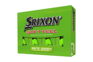 Srixon Soft Feel Brite Golfbälle Grün-12-Pack