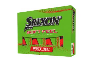 Srixon Soft Feel Brite Golfbälle Rot-12-Pack