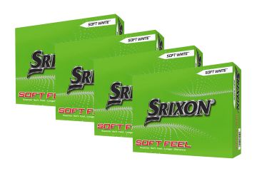 Srixon Soft Feel Golfbälle 4er-Pack Weiß