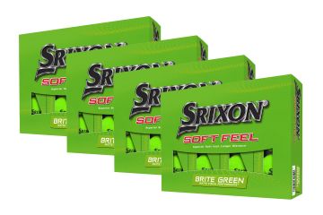 Srixon Soft Feel Brite Golfbälle 4er-Pack Grün