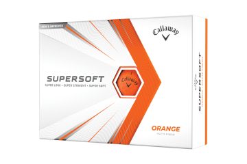 Callaway Supersoft 2021 Matte Golfbälle-Orange-12-Pack