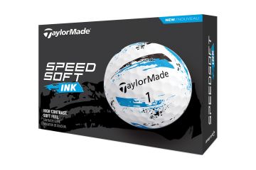 TaylorMade Speedsoft INK Golfbälle Weiß/Blau 12-Pack