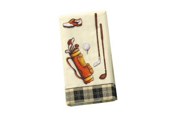 Papiertaschentücher mit klassichen Golfmotiven