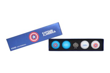 Volvik Motivball Marvel Geschenkset - Captain America