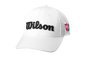 Wilson Cap Performance Mesh Weiß/Schwarz Verstellbar