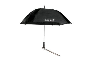 JuCad Regenschirm Windproof mit Titanstift-Schwarz