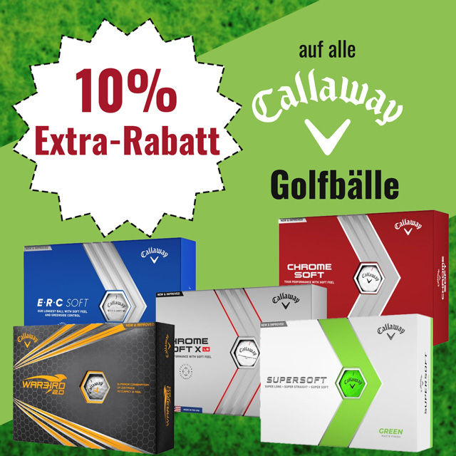 Callaway Golfbälle mit 10% Extra-Rabatt