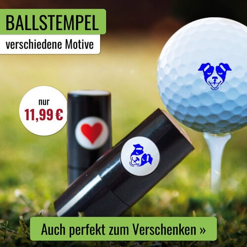 Golfball individuell markieren