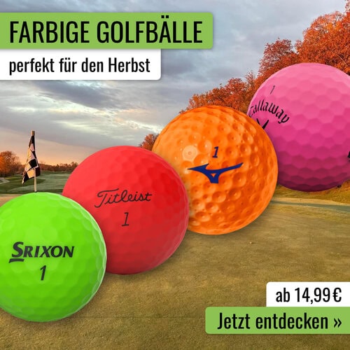 Bunte Golfbälle