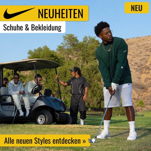 Nike Golfbekleidung und Golfschuhe