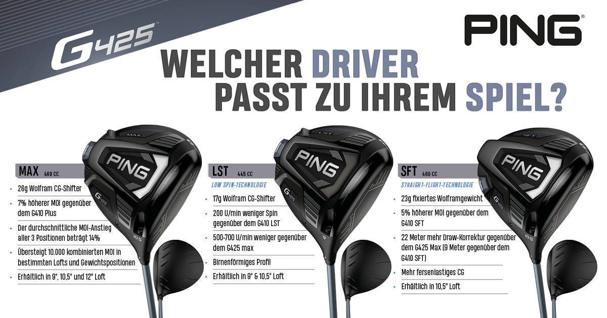 Ping G425 Serie Übersicht