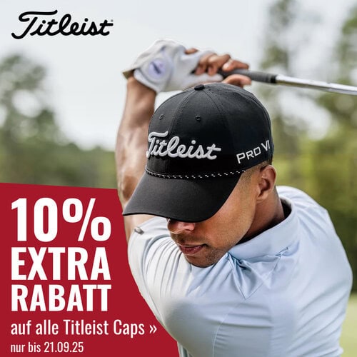 Titleist Caps - 10% Extra-Rabatt. Bis 21.09.