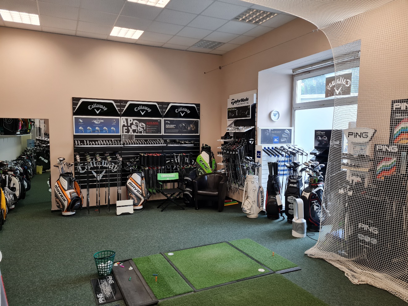Fitting-Bereich im Golfshop Osnabrück Fitting-Bereich